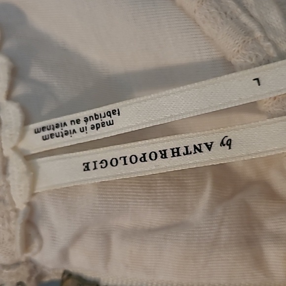 Anthropologie Sand Beige Textured A-line Sleeveless Midi Maxi Dress L Minimalist - Picture 2 of 16